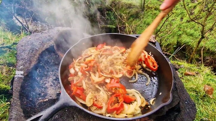 【Nhà bếp trên núi】Bánh mì kẹp phô mai