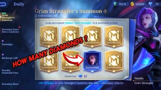 HOW MANY DIAMONDS FOR NATALIA'S GRIM STRANGLER'S SKIN || NATALIA SKIN SUMMON 2023