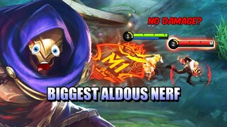 RIP ALDOUS - THE BIGGEST ALDOUS NERF IN MOBILE LEGENDS