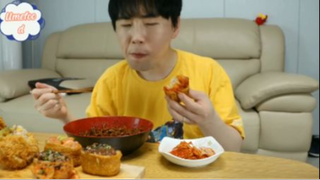 Mì tương đen và sushi phần 6 #mukbang
