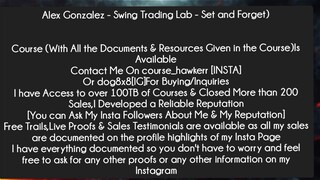 Alex Gonzalez - Swing Trading Lab - Set and Forget  Course Download