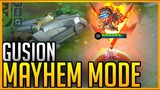 FAST COMBO, FREESTYLE IN MAYHEM MODE😱 | GUSION MONTAGE 18 | MLBB