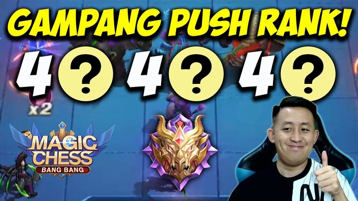 Kombo PALING GAMPANG Push Rank ke Mythic cuma perlu 444 !! | Magic Chess Mobile Legends