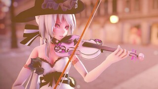 [MMD] Haku เล่นเพลงหาเงินอยุ่ที่มุมถนน