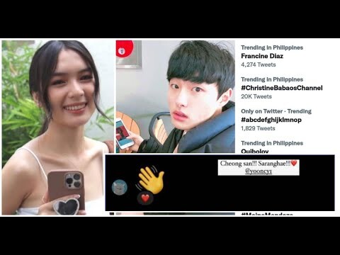 TRENDING! Francine Diaz received a message from "All Of Us Are Dead" Actor Yoon Chan-young