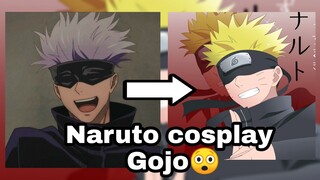 Drawing Naruto mix Gojo😎 Jujutsu Shippuden😅