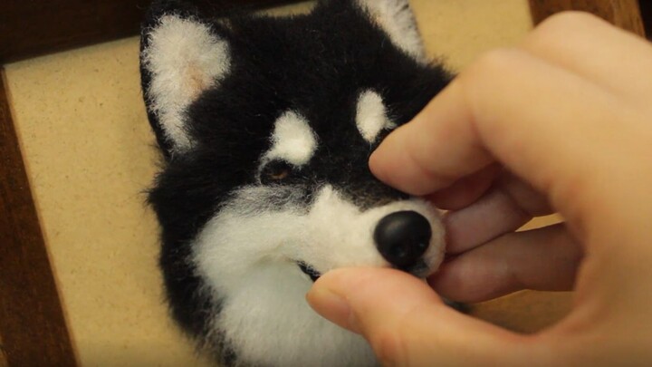 [Wol felt] Proses produksi kasar kepala anjing Alaska