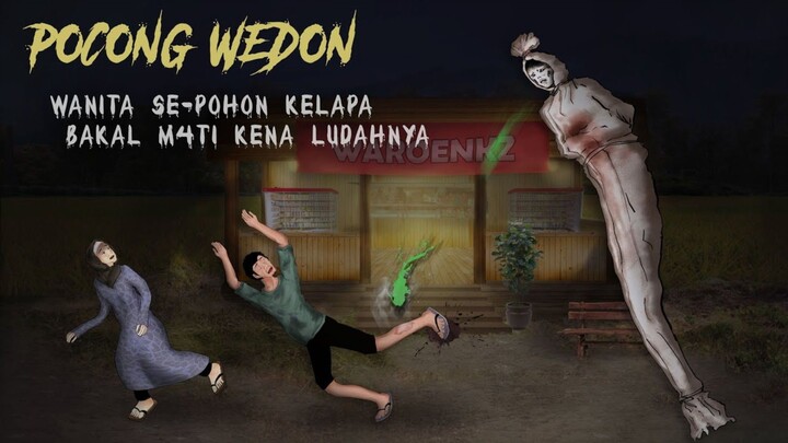 Asal Usul Pocong Wedon #HORROMISTERI | Kartun Hantu , Animasi Horror