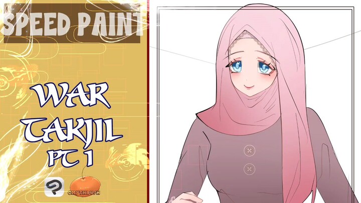 SPEEDPAINT | War Takjil sketch n base colour