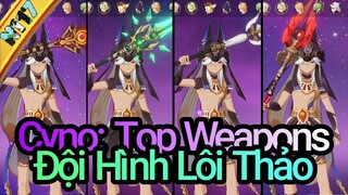 Cyno Top Weapons: Đội Hình Lôi Thảo - Chia Sẻ Hướng Dẫn Genshin Impact