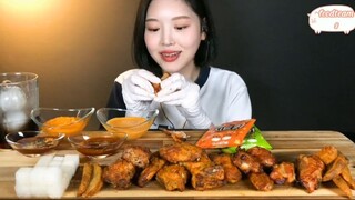 Gà rán lò, gà rán ớt, nhiều loại sốt chấm gà 7 #amthucc
