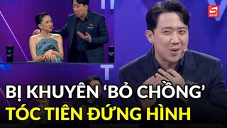 Tóc Tiên đứng hình khi bị Trấn Thành khuyên bỏ chồng, netizen mắng: 'Đùa có duyên ghê'