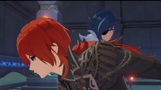 The Red Knight First Appearance | Genshin Impact Cutscene [ENG SUB - JP DUB]