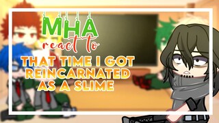 MHA react to That Time I Got Reincarnated as a Slime [] shoutouts [] requested []read pinned comment