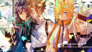 [ภาพวาดดิจิทัล] วาดภาพ 4 หนุ่มหล่อจากเกม Aotu World