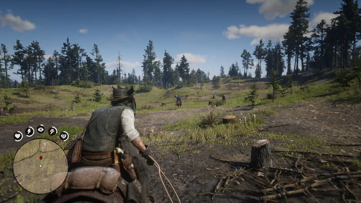 Idiot John tied himself up.