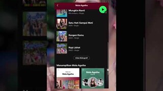 Yuk DENGERIN Playlist Mala Agatha, Di Spotify..  #malaagatha #shorts #album