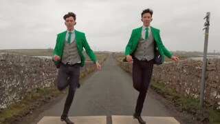 Spring is here, the green tap dancer is running towards you