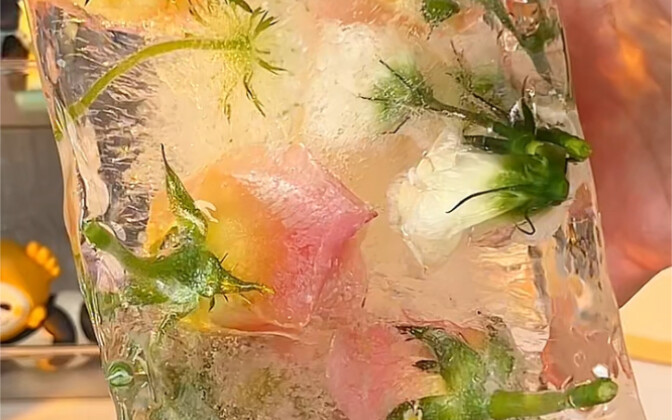 การแกะน้ำแข็งกุหลาบแช่แข็งเวอร์ชัน 4.0 ครั้งนี้สวยที่สุดแล้ว!