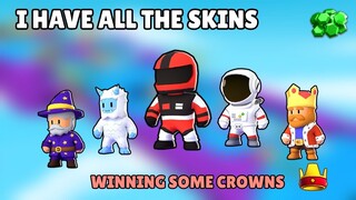 I Have all the Skins in Stumble Guys | Winning some crowns