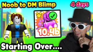 Starting Over as a NOOB! Can I Get Dark Matter Blimp Dragon Before Next Update? Pet Simulator X