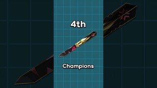 Ranking All VALORANT Butterfly Knife Skins! 👀