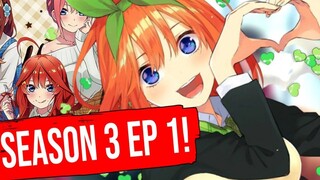 GILA! Go Toubun No Hanayome Season 3 Episode 1 DIUMUMKAN!!!