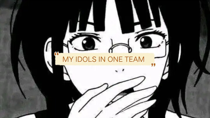 WHEN MY IDOLS IS ONE TEAM ❤️
