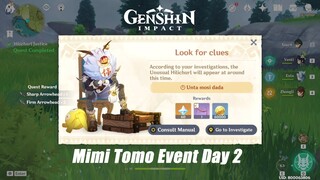 Mimi Tomo Event Day 2 Guide Gameplay - 2nd Furnishing Reward Genshin Impact