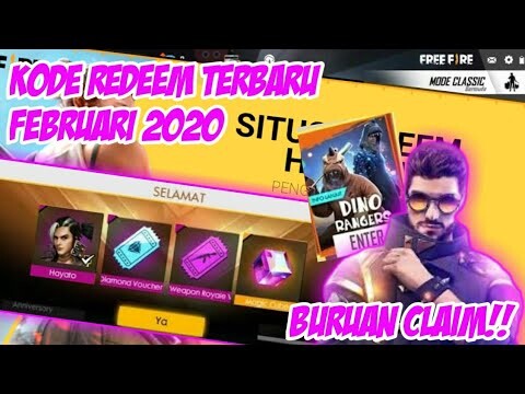BURUAN CLAIM!! 18 KODE REDEEM FREE FIRE TERBARU FEBRUARI 2020 - GARENA FREE FIRE INDONESIA