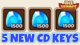 5 NEW Limited CD KEYS | Idle Heroes 2022