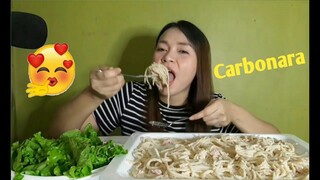 MUKBANG CARBONARA AND LETTUCE