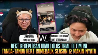 REKT KECEPLOSAN LOLOS TRIAL DI TIM INI MPL SEASON 12! TANDA2 REKT COMEBACK SEASON 12 SEMAKIN JELAS