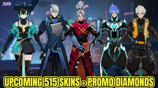 Upcoming Promo Diamonds & Upcoming 515 Skins New Update 2022 | MLBB