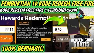 KODE REDEEM FREE FIRE TERBARU 1 FEBRUARI 2024 HARI INI | KODE REDEEM FF TERBARU 1 FEBRUARI 2024