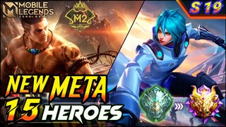 15 NEW META HEROES MOBILE LEGENDS 2021 | SEASON 19 (UPDATE) | Mobile Legends Tier List