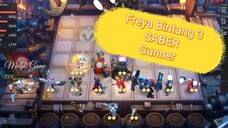 Freya Bintang 3 SABER gunner combo sinergi terbaru terkuat magic Chess Mobile Legends bang bang