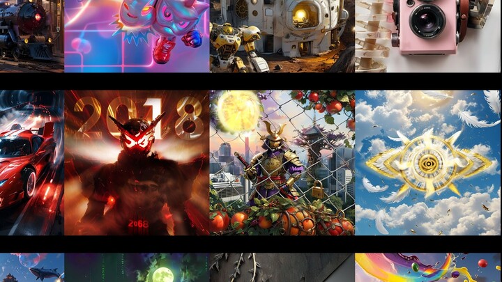 AI restores the curtain background of Kamen Rider Decade photo studios around the world (updated to 