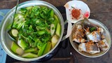 Cá tra nấu canh chua cơm mẻ môn ngọt || Việt Hậu Giang