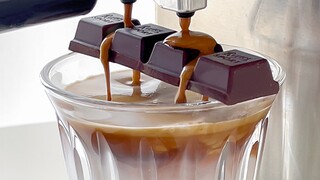 HOME CAFE | Immersive Coffee Making | Chocolate Dirty Coffee