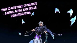 How to use New assasin Duke of Shards - Aamon in mobile legends complete guide and gameplay