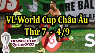 Lịch Thi Đấu Vòng Loại World Cup 2022 Khu Vực Châu Âu Hôm Nay 4/9 - Bảng Xếp Hạng Mới Nhất