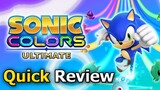 Sonic Colors: Ultimate (Quick Review) [PS4/PS5]