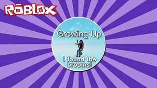 วิธีรับเหรียญตรา How to get the "I Found The Brooms!" Badge & 100 Shiny Balls in Growing Up | Roblox