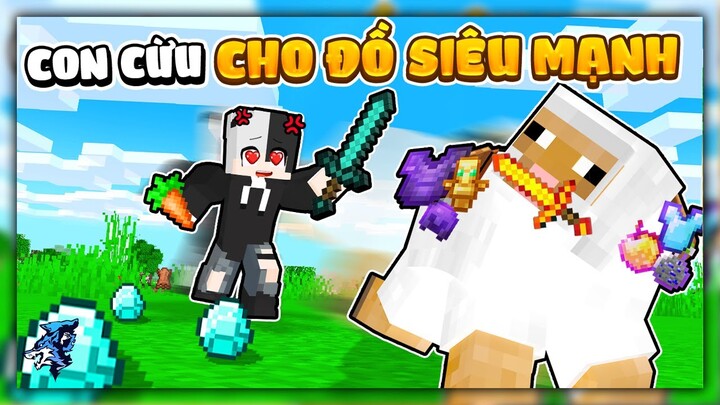 Minecraft Nhưng Cừu Sẽ Cho Bạn Đồ Siêu Mạnh? Siro Và Noob Ruby Trở Thành Cặp Đôi Hủy Diệt