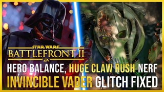 Battlefront Update | Game-Breaking Glitch FIXED, Invincible Vader, Claw Rush NERFED