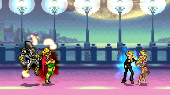 【MUGEN】A loving father and a filial son? World Requiem VS Gold Experience Requiem!