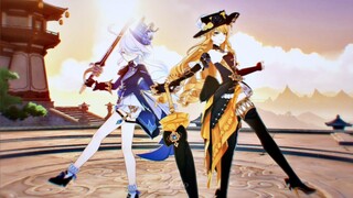 حركة ركلة القدم وسحب السكين هذه أنيقة للغاية!