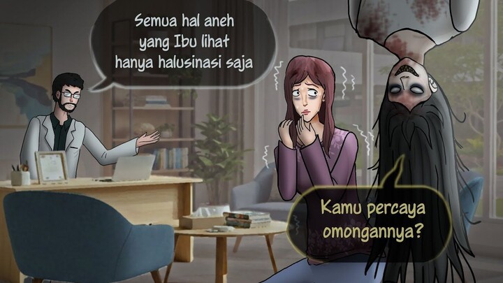 Suara di Loteng Rumahku 2 – Semua itu halusinasi saja_ #HORORMISTERI _ Kartun Ha