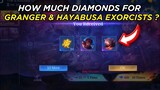 HOW MUCH DIAMONDS FOR GRANGER AND HAYABUSA EXORCISTS SKIN INCLUDING TOKENS?MLBB EXORCISTS EVENT 2023